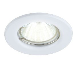 Встраиваемый светильник truEnergy с цоколем gu5.3 d80xh30мм ip20 белый/сталь 21201 