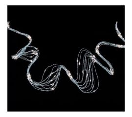 Гирлянда на елку FERON CL53 200 LED белый, 10 веток 20 лампочек, 2м+1м шнур, IP20 32984 