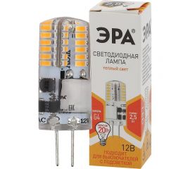 Светодиодная лампа ЭРА LED-JC-2,5W-12V-SLC-827-G4, капсула, 2,5Вт, теплый, G4 20/500/21000 Б0049089 