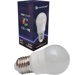 Светодиодная лампа Наносвет LH-G-60/E27/940, 6.5Вт, шар P45, 640 лм, Е27, 4000К, Ra95, L065 