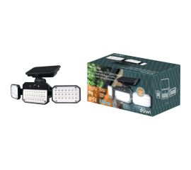 Светодиодный светильник с датчиком движения и освещения duwi Solar LED на солнечных батареях, 14Вт, 6500К, 850Лм, IP65, 3 режима, цвет черный 25028 9 