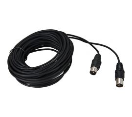 Антенный кабель удлинитель REXANT ТВ гнездо - штекер 1,5 метра, черный 17-5011 