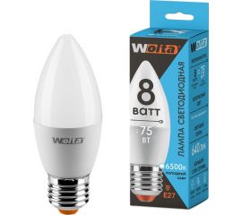 Лампа WOLTA LX C37 E27 8W 6500K 30WC8E27 