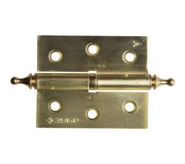 Дверная разъемная петля Зубр Эксперт 1 подшипник цвет матовая латунь SB левая с крепежом 75x63x2.5 мм 2 шт. 37605-075-3L 