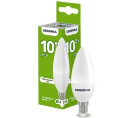 Светодиодная лампа GENERICA C35 свеча 10Вт 230В 4000К E14 LL-C35-10-230-40-E14-G 
