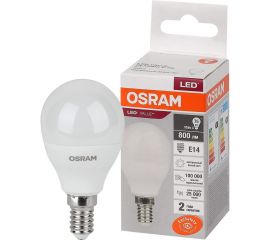 Светодиодная лампа OSRAM LED Value P E14 800лм 10Вт 4000К нейтральный белый свет 4058075579743 