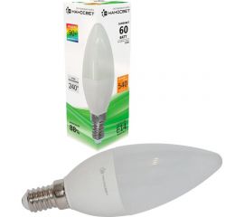 Светодиодная лампа Наносвет LE-CD-60/E14/930, 6Вт, E14, 240 градусов, 540Лм, 3000K, Ra90, L200 