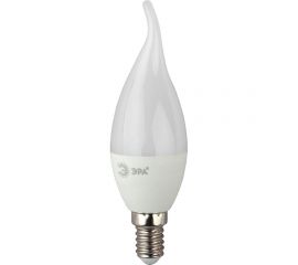 Светодиодная лампа ЭРА LED BXS-8W-827-E14 R диод, свеча на ветру, 8Вт, теплый свет, E14 10/100/2800 Б0051853 