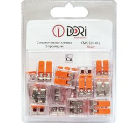 Соединительная 2-проводная клемма DORI СМК 221-412 (20 шт.) 46417 