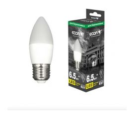 Светодиодная лампа Econ LED CN 6,5Вт E27 3000K B35 ES 7265021 