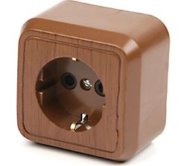 Розетка открытой установки ООО МПО Электротехника 1 мест. с з/к 2795 