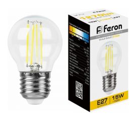 Светодиодная лампа FERON LB-515 Шарик E27 15W 2700K 38252 
