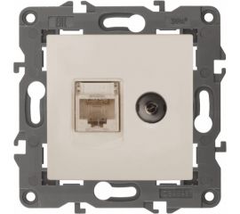 Розетка ЭРА 14-3110-02 RJ45 TV, IP20, сл.кость Б0034315 