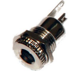 Разъем питания 5.5x2.1мм гнездо Pro Legend металл на корпус с гайкой, PL2318 