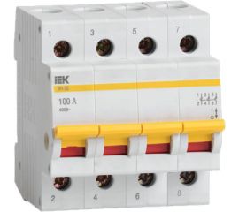 Выключатель нагрузки IEK ВН-32 100А/4П ИЭК MNV10-4-100 