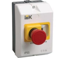 Защитная оболочка с кнопкой "Стоп" IEK IP54 DMS11D-PC55 