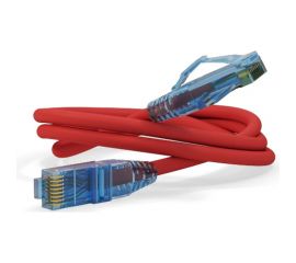 Патч-корд Hyperline PC-LPM-UTP-RJ45-RJ45-C6-3M-LSZH-RD U/UTP, Cat.6 (100% Fluke Component Tested), LSZH, 3 м, красный 230266 