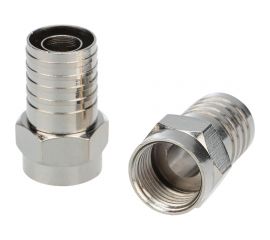 F-разъем REXANT RG-6, обжим 100 шт 05-4031 