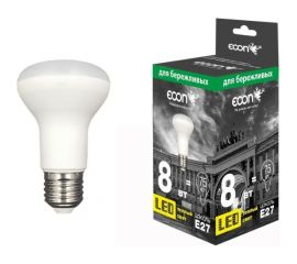 Светодиодная лампа ECON LED R63 8Вт E27 3000K ES 758021 