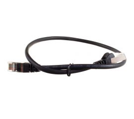 Патч-корд LANMASTER RJ45-RJ45, 4 пары, FTP, категория 5е, 0.5 м, черный, LSZH, LAN-PC45/S5E-0.5-BK 
