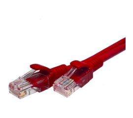 Патч-корд SUPRLAN, U/UTP Cat.5e 4x2 26AWG /7x0.16mm/ Cu LSZH красный 1м 10-0152 