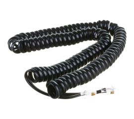 Витой трубочный телефонный шнур REXANT RJ-10, 4P-4C, 4 м, черный 18-2043 