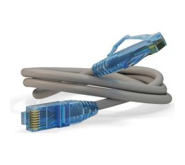 Патч-корд Hyperline PC-LPM-UTP-RJ45-RJ45-C6-5M-LSZH-GY U/UTP, Cat.6 100% Fluke Component 41841 