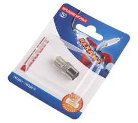 Антенный переходник REXANT RG-6, SAT, гнездо F - гнездо ТВ 06-0024-A 