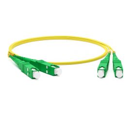 Волоконно-оптический шнур Hyperline FC-D2-9-SC/AR-SC/AR-H-1M-LSZH-YL патч-корд SM 9/125 238520 