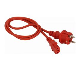Шнур питания LANMASTER C13-Schuko, 3х0.75, 220В, 10А, красный, 3 метра LAN-PP13/SH-3.0-RD 