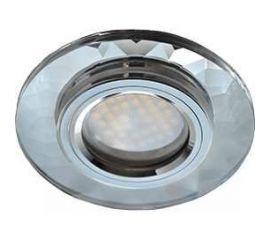 Светильник Ecola MR16 DL1654 GU5.3 Glass стекло, круг, граненый хром - хром 25x90 FC1654EFF 