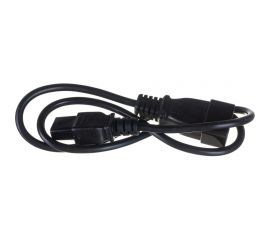 Шнур питания LANMASTER С13-C20, 3х0.75, 220В, 10А, черный, 1 метр LAN-PP13/20-1.0-BK 