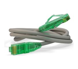 Патч-корд Hyperline PC-LPM-UTP-RJ45-RJ45-C6a-1M-LSZH-GY U/UTP, Cat.6a 100% Fluke Componen 222250 