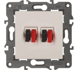 Двойная аудиорозетка ЭРА Elegance IP20, сл.кость 14-3112-02 Б0034327 