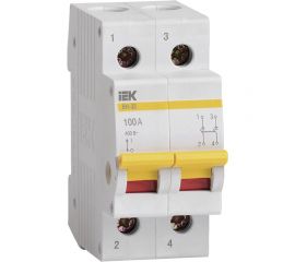 Выключатель нагрузки IEK, ВН-32, 100А/2П, ИЭК MNV10-2-100 