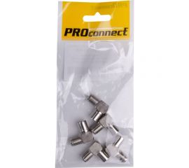 Антенный переходник PROCONNECT RG-6, SAT, гнездо F - штекер ТВ, угловой 5шт 05-4311-4-9 