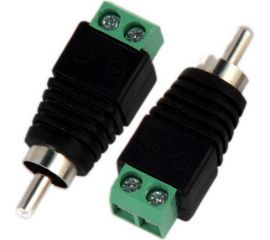 Разъем RCA штекер Pro Legend пластик на кабель, винт, PL2161 