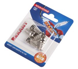 Антенный разъем на кабель REXANT штекер F для кабеля 3C-2V, 5шт 06-0002-A5 