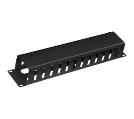 Кабельный органайзер Cabeus 2U с крышкой, металлический, JB07-2U-BK 