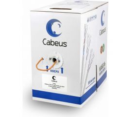 Кабель Cabeus витая пара, категория 5e, 4 пары 0,51мм, одножильный, FTP-4P-Cat.5e-SOLID-LSZH 