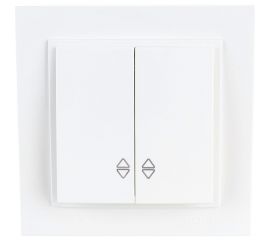 Двухклавишный проходной выключатель MONO ELECTRIC Despina, слоновая кость 102-010023-111 