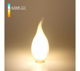 Светодиодная лампа Elektrostandard, свеча на ветру 9W 4200K E14 CW35 белый матовый BLE1430 a050135 