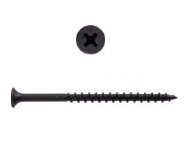 Усиленный саморез по дереву КРЕП-КОМП черный, 4,8x95 KENNER, 1 кг чд95тф 