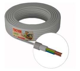 Кабель NYM-J ГОСТок 3х2.5 серый 50м ГТ1318 