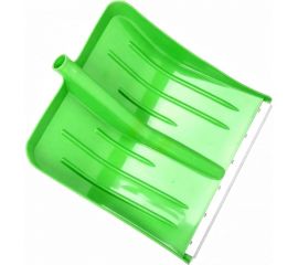 Снеговая лопата ON 410х400мм пластмассовая с ал. планкой d-32 ЦВЕТНАЯ 24-01-016 