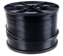 Коаксиальный кабель REXANT RG-6U, 75 Ом, CCS/Al/Al, 64%, бухта 305 м, черный OUTDOOR 01-2204 