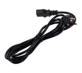 Кабель питания 5Bites iec-320-c13 / cee 7/7 shcuko / 220v / 3gx1.00mm / 10a / cca / 1.8m PC410-18A 