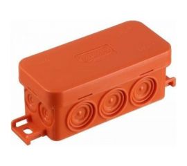 Огнестойкая коробка Экопласт JBL090 E110, о/п 90х42х40, 10 выходов, IP55, 4P, цвет оранжевый 43154HF 