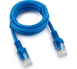 Многожильный медный патч-корд Cablexpert UTP кат.5e, 1м, литой, синий PP10-1M/B 