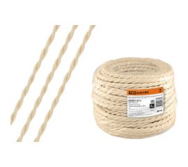 Ретро провод TDM ""Эко"" 2x2,5 витой ГОСТ бежевый 20м SQ2801-0212 